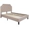 Flash Furniture Full Size Beige Fabric Platform Bed with Mattress SL-BM10-2-GG - alternate 4